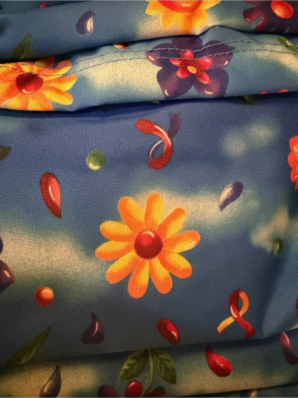 JanSport SuperBreak Blue Floral Backpack NWT School Travel